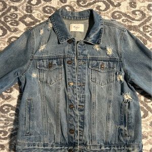 Distressed KanCan blue jean jacket. Great condition.